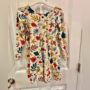 Hanna Andersson Multicolor Leaf Print Dress